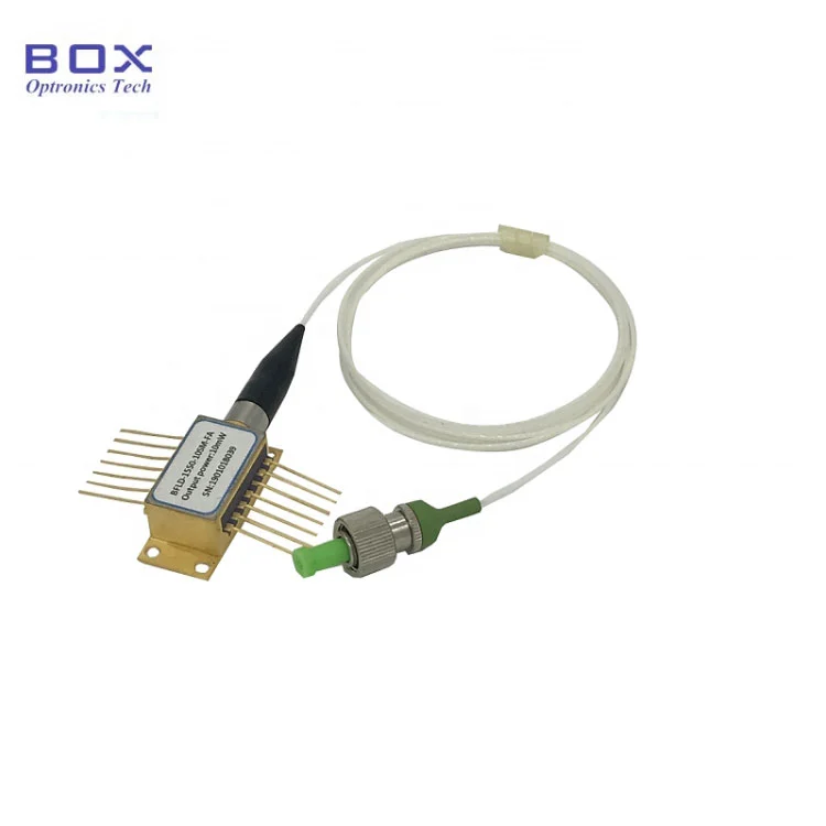1550NM 100MW 100kHz Lățime de linie îngustă Lățime DFB diodă laser BTF cu fibră SM/PM